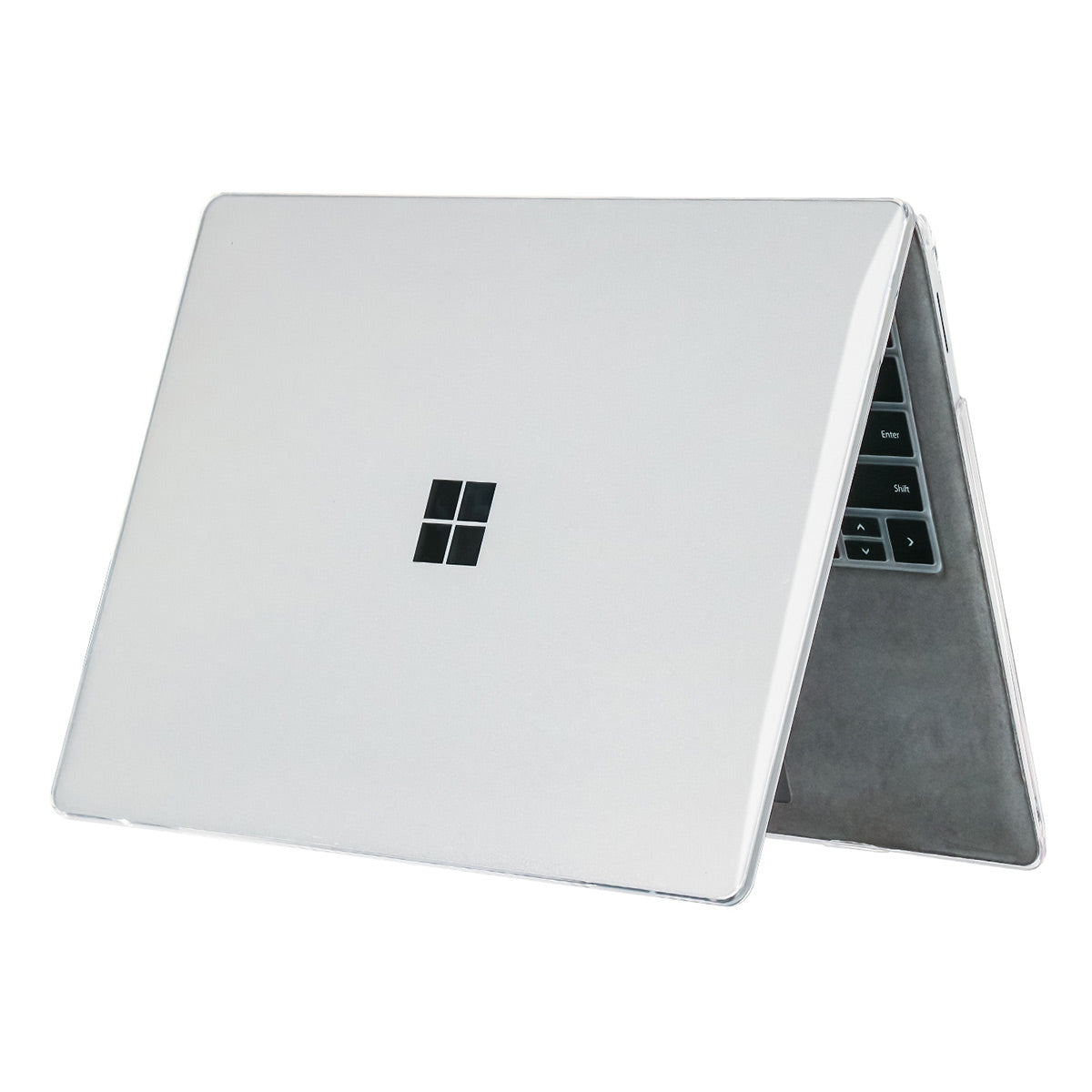Laptop Case for Microsoft Surface Laptop 3 / 4 / 5 13.5 (1769 / 1867 / 1958 / 1950) Notebook Cover Alcantara Keyboard Version - Transparent