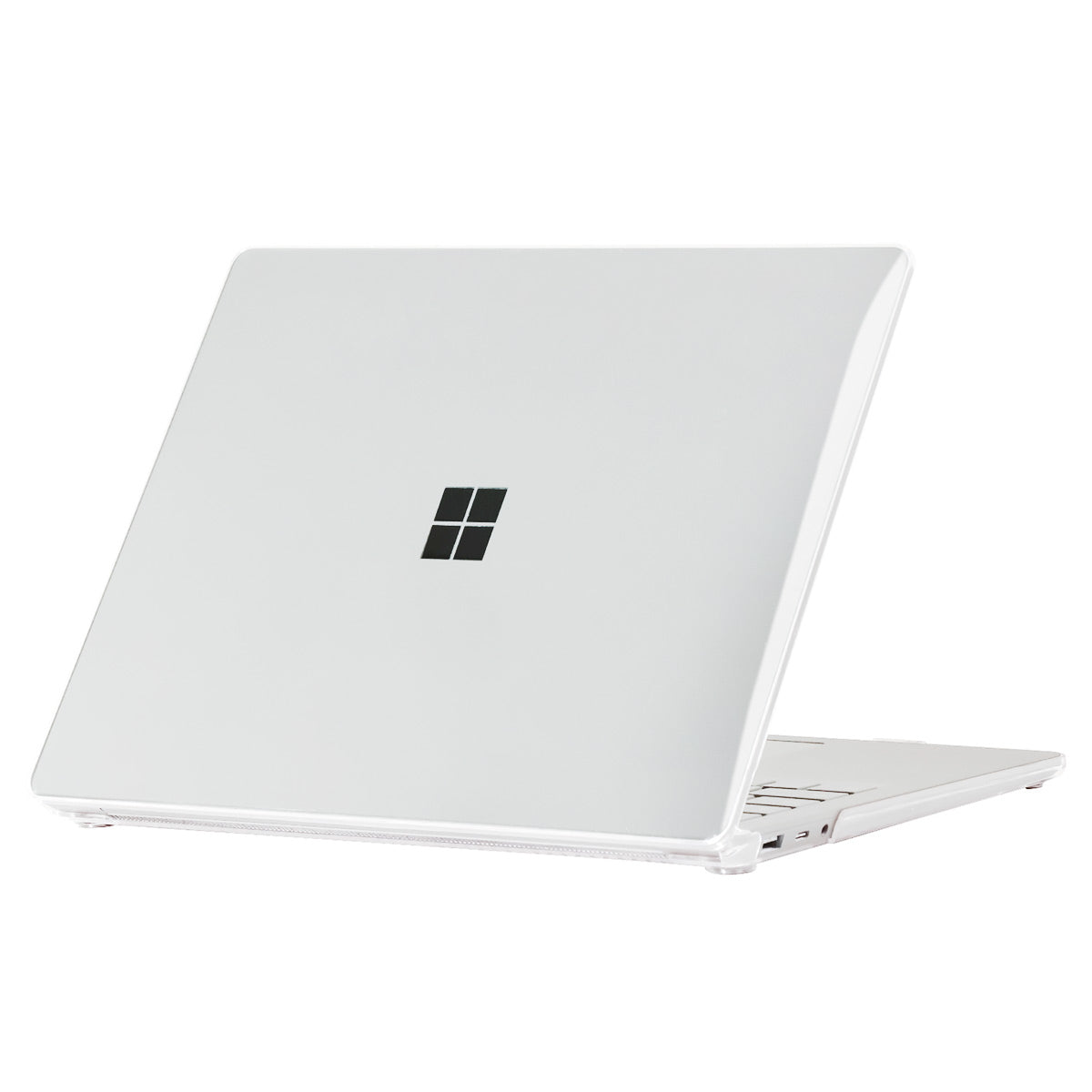 PC Laptop Case for Microsoft Surface Laptop 3 / 4 / 5 13.5 (1769 / 1867 / 1958 / 1950) Anti-drop Notebook Cover Metal Keyboard Version - Transparent