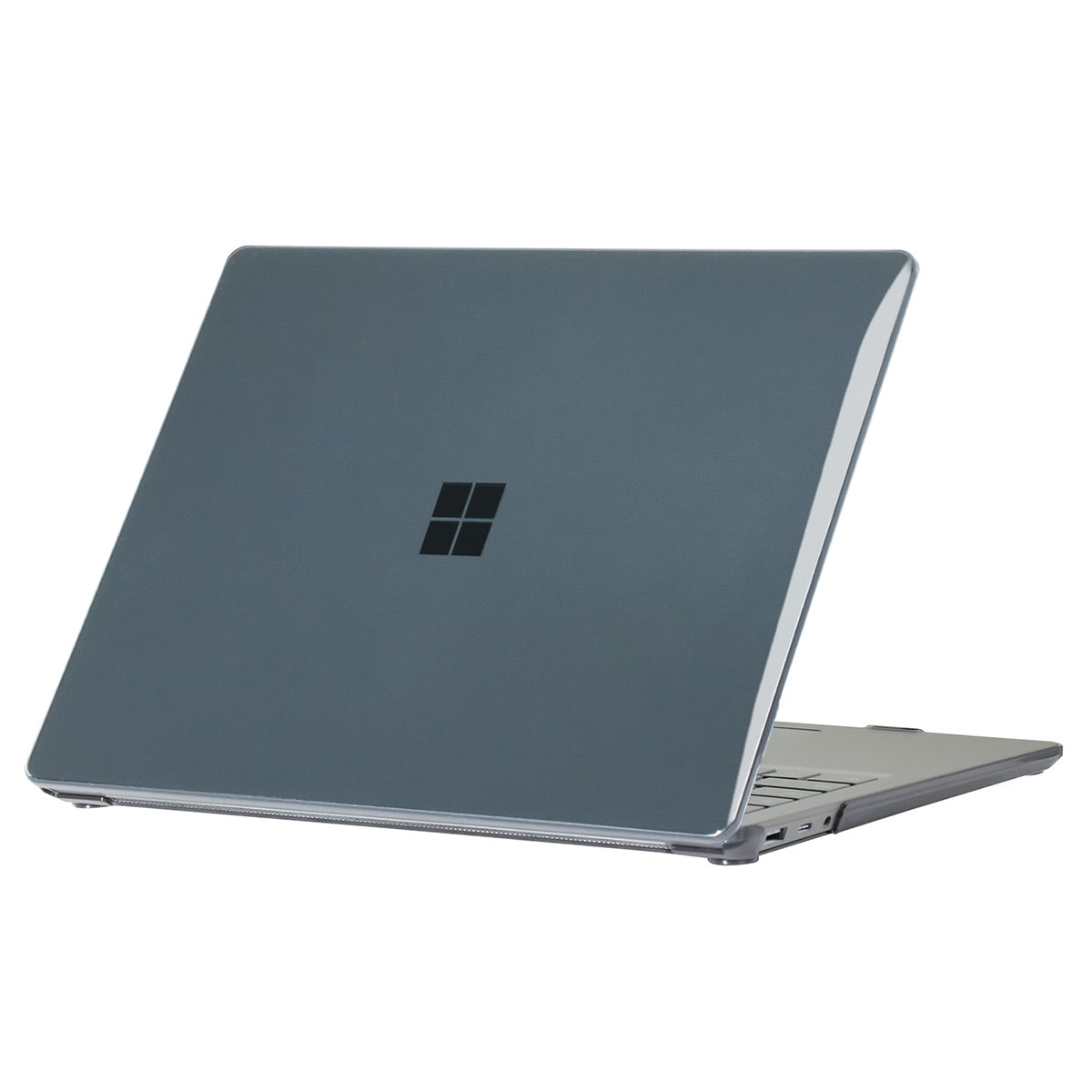 PC Laptop Case for Microsoft Surface Laptop 3 / 4 / 5 13.5 (1769 / 1868 / 1958 / 1950) Anti-drop Notebook Cover Metal Keyboard Version - Black