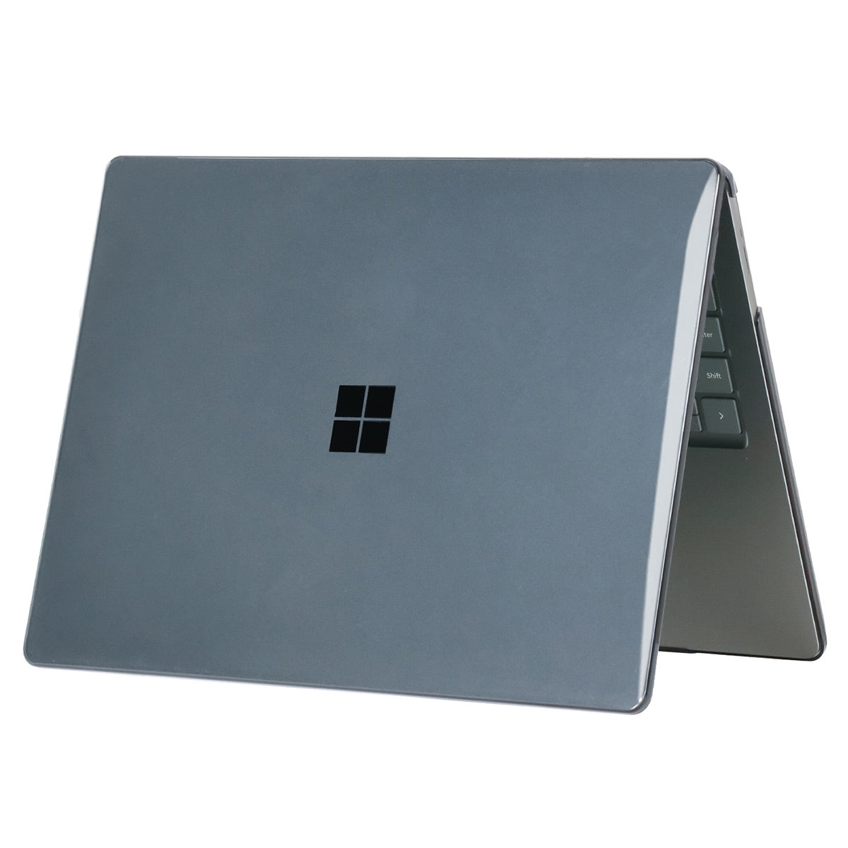 PC Laptop Case for Microsoft Surface Laptop 3 / 4 / 5 13.5 (1769 / 1868 / 1958 / 1950) Anti-drop Notebook Cover Metal Keyboard Version - Black