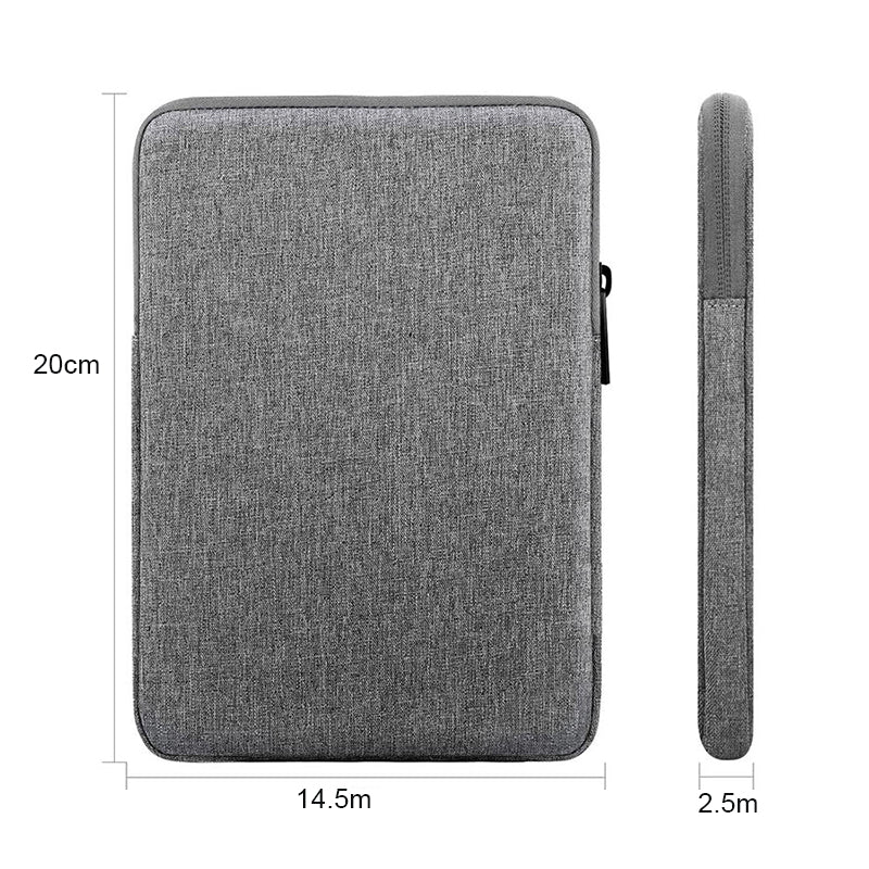 Uniqkart 8.4-Inch Tablet Carrying Pouch Slim Anti-Scratch E-Book Protection Sleeve Bag for iPad Amazon Kindle - Light Grey