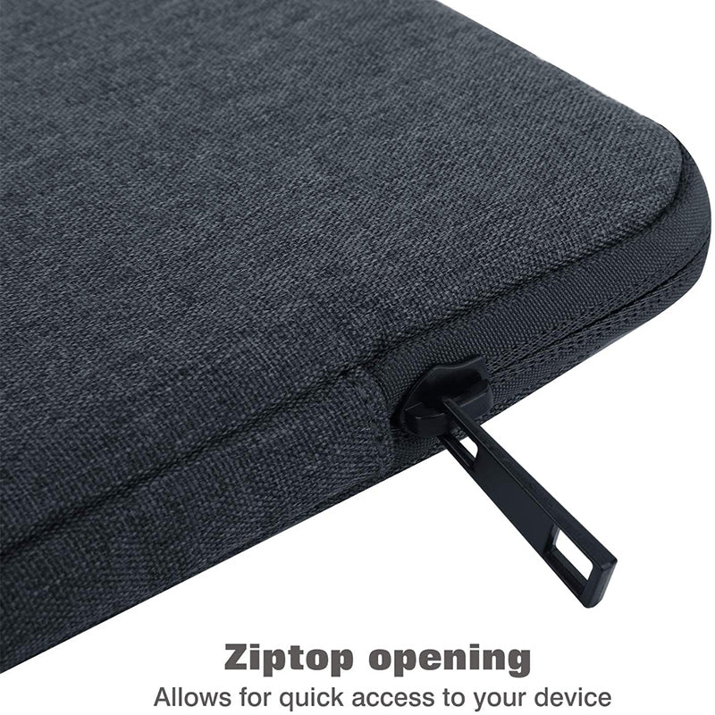 Uniqkart 12-Inch Laptop Storage Bag Carrying Pouch Anti-Scratch Notebook Computer Protection Sleeve - Dark Grey