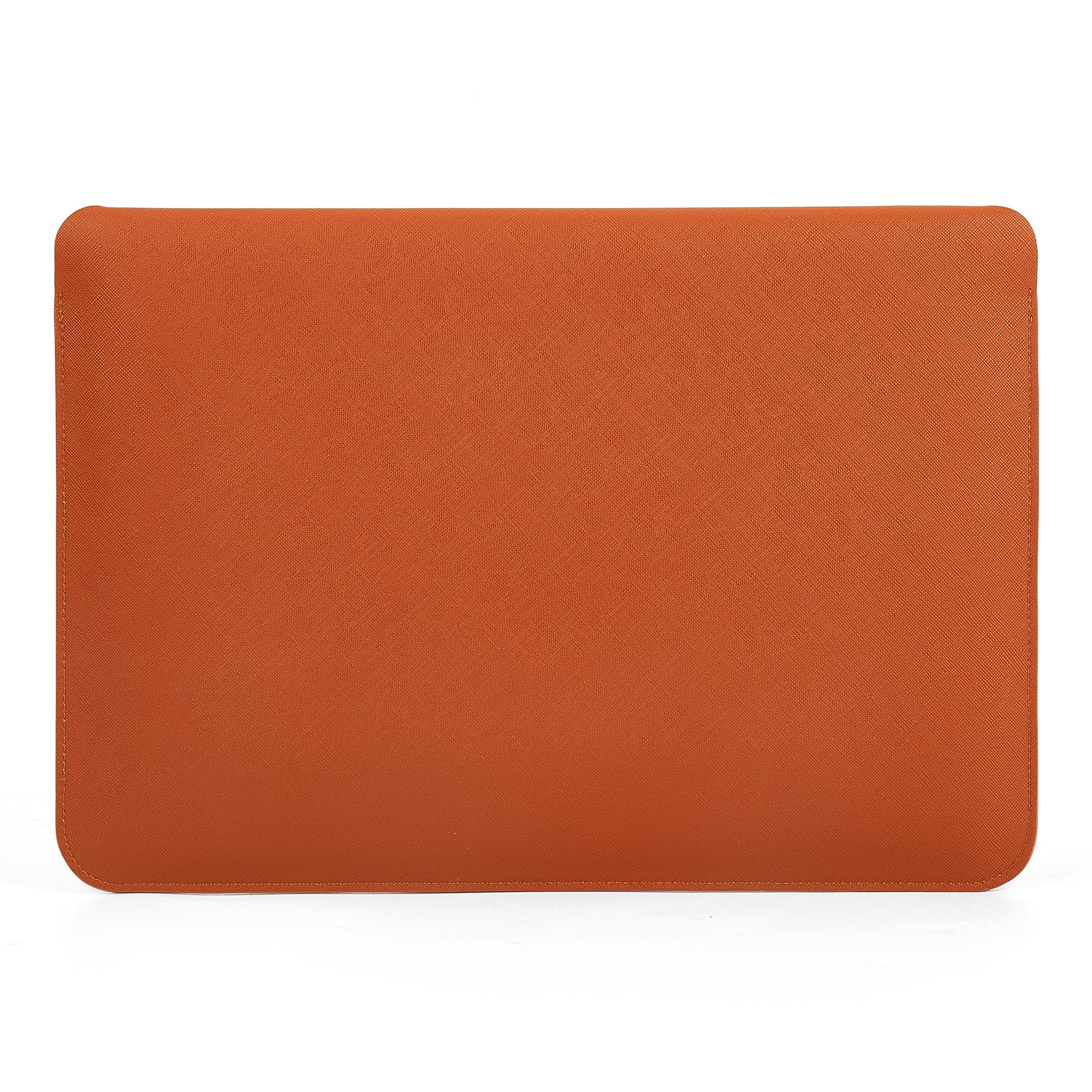 ZGA 16-Inch Notebook Computer Carrying Pouch Ultra-Thin Laptop Sleeve PU Leather Storage Bag Mouse Pad - Brown