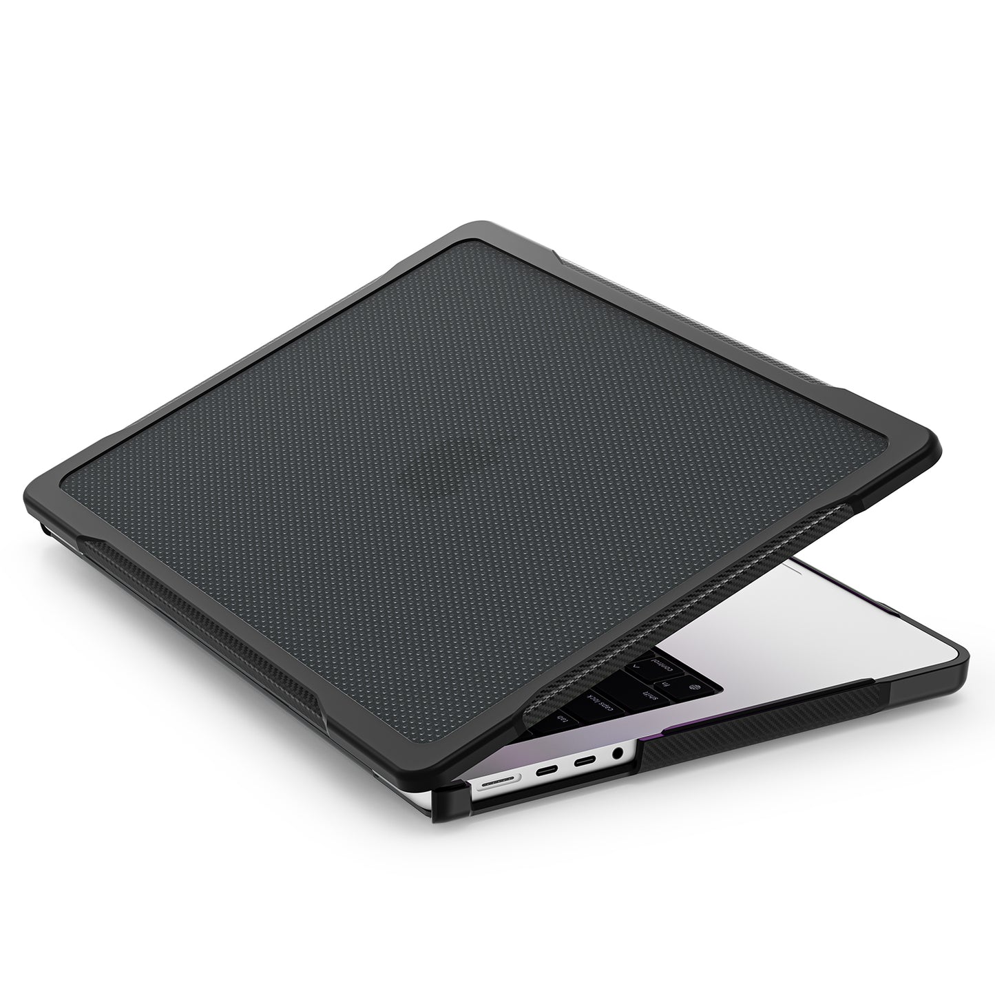 Sailor Series Shockproof Case for MacBook Pro 14 inch (2021) A2442 / (2023) A2779 Anti-Drop Laptop Case - Transparent Black