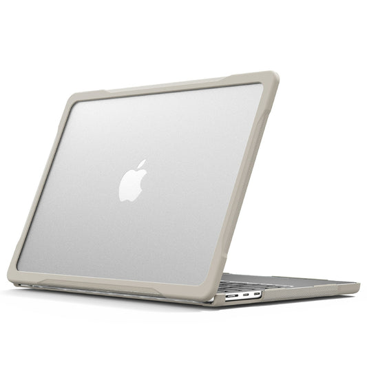 Sailor Series Laptop Case for MacBook Air 13 inch (2022) M2 A2681 Anti-scratch PC+TPU Cover - Khaki