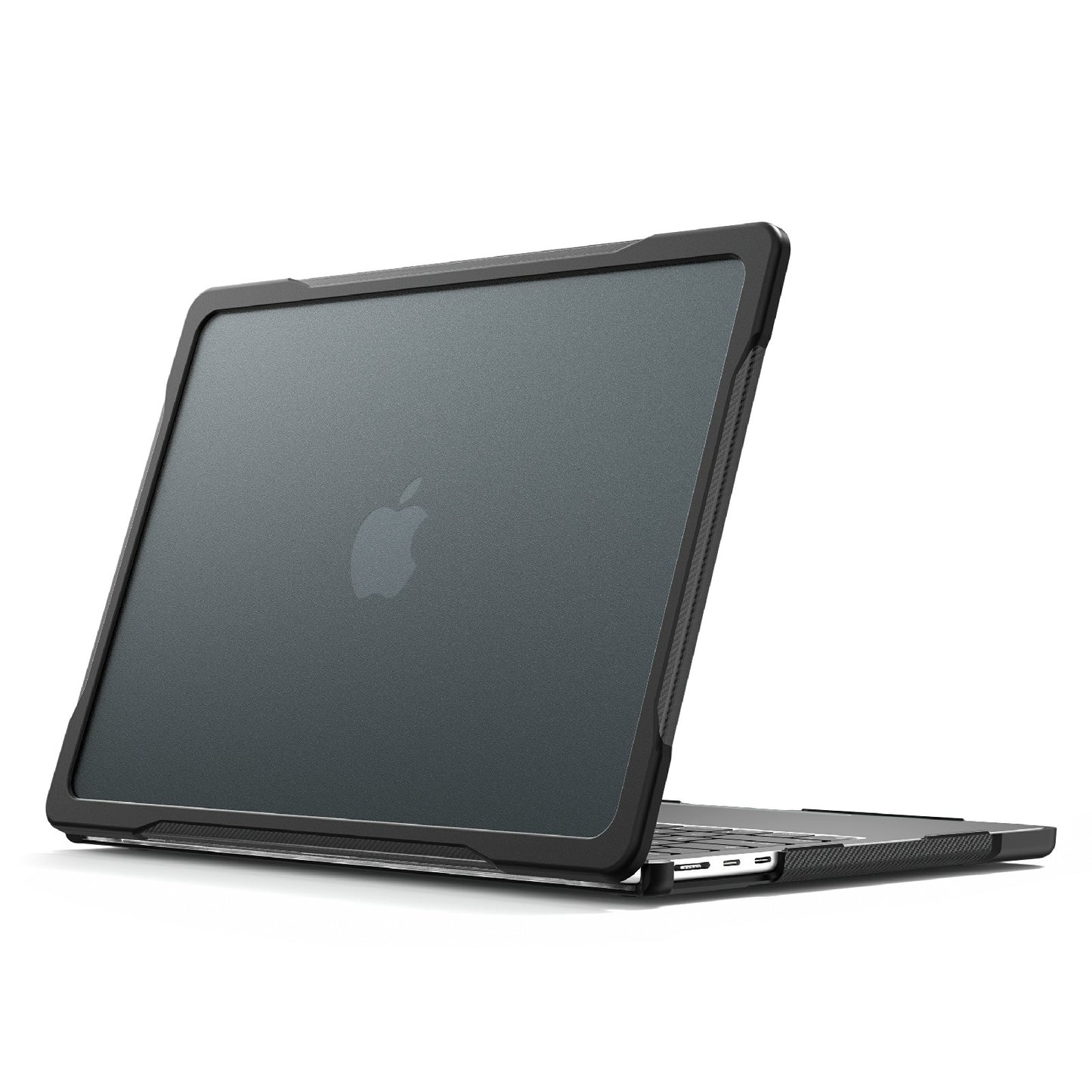 for MacBook Pro 13 inch (2016) A1706 A1708 / (2018) A1989 / (2019) A2159 / (2020) A2289 A2251 A2338 (M1 / M2) Sailor Series Laptop Case PC+TPU Cover - Transparent Black