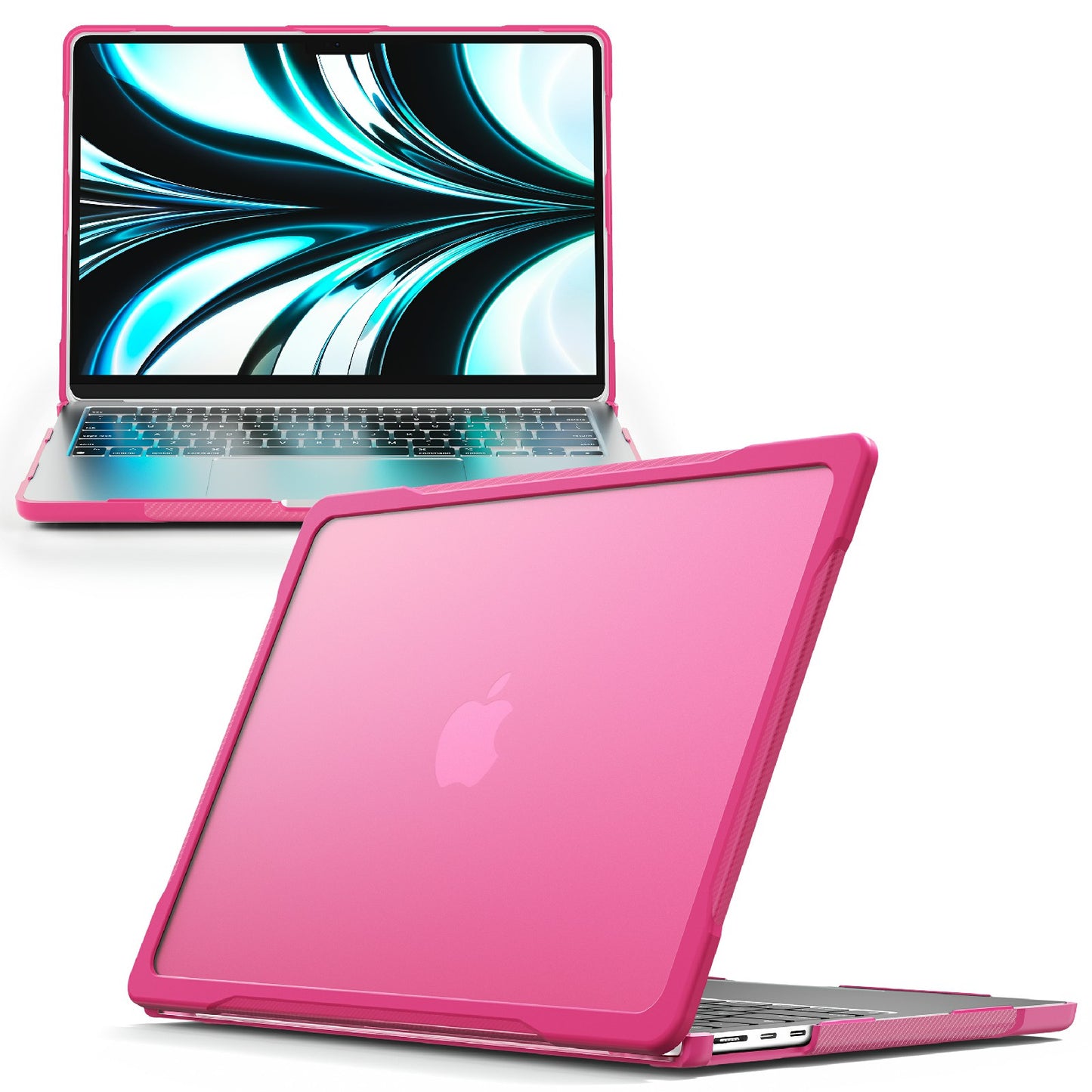 for MacBook Pro 13 inch (2016) A1706 A1708 / (2018) A1989 / (2019) A2159 / (2020) A2289 A2251 A2338 (M1 / M2) Sailor Series Laptop Case PC+TPU Cover - Rose