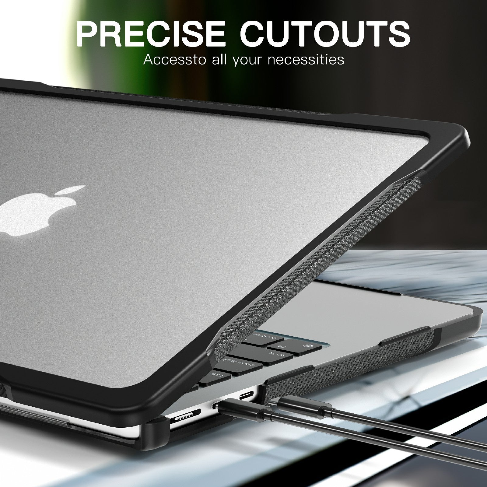 for MacBook Pro 13 inch (2016) A1706 A1708 / (2018) A1989 / (2019) A2159 / (2020) A2289 A2251 A2338 (M1 / M2) Sailor Series Laptop Case PC+TPU Cover - Transparent