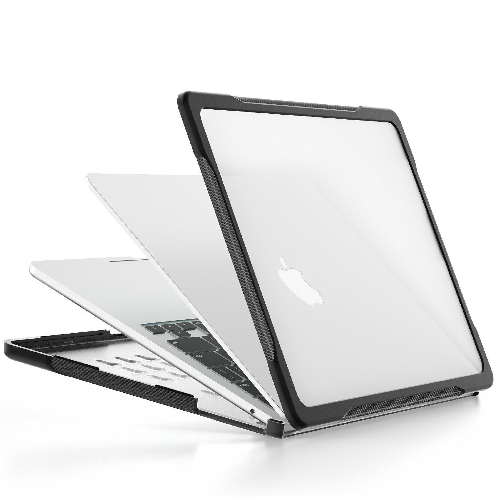 for MacBook Pro 13 inch (2016) A1706 A1708 / (2018) A1989 / (2019) A2159 / (2020) A2289 A2251 A2338 (M1 / M2) Sailor Series Laptop Case PC+TPU Cover - Transparent