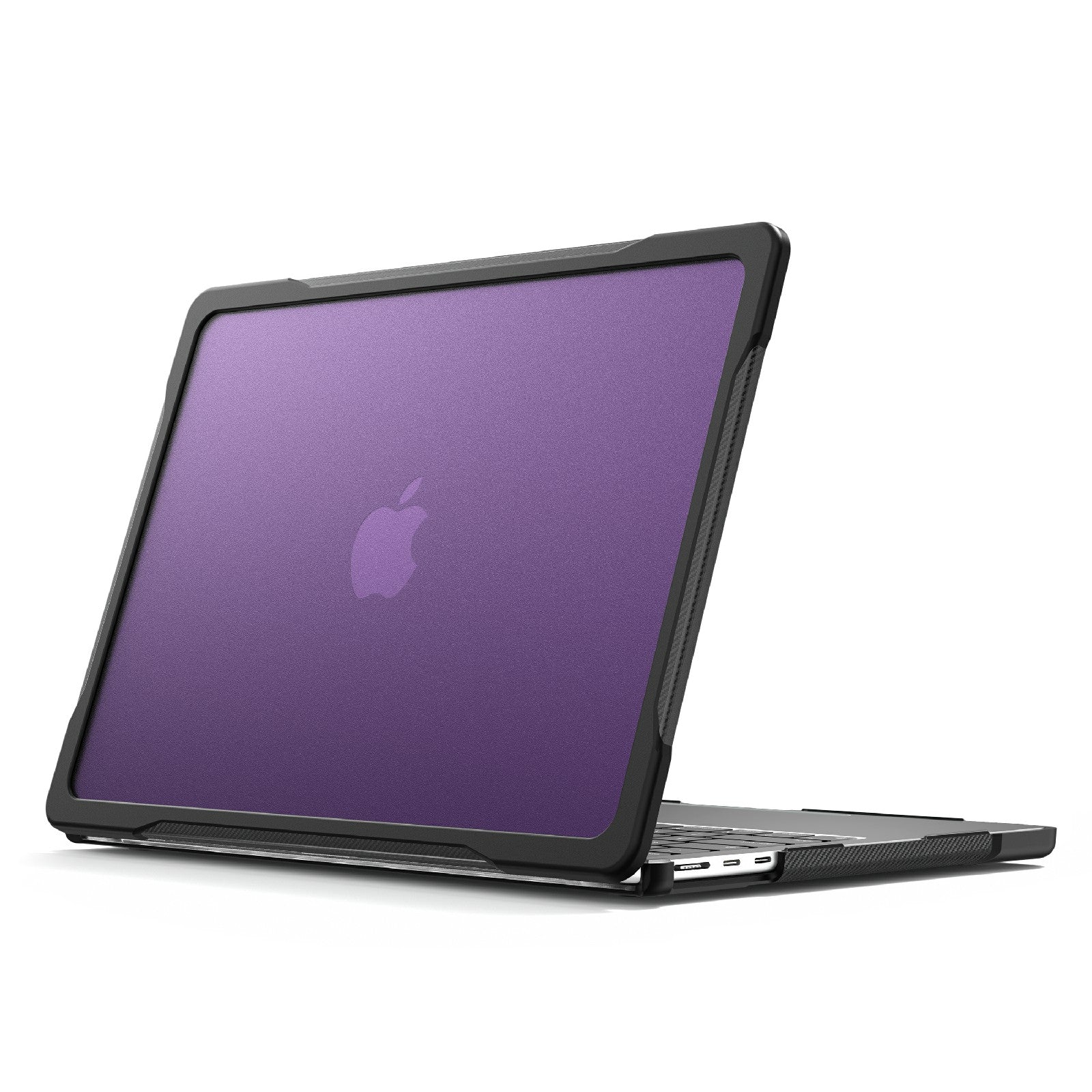 for MacBook Pro 13 inch (2016) A1706 A1708 / (2018) A1989 / (2019) A2159 / (2020) A2289 A2251 A2338 (M1 / M2) Sailor Series Laptop Case PC+TPU Cover - Transparent Purple