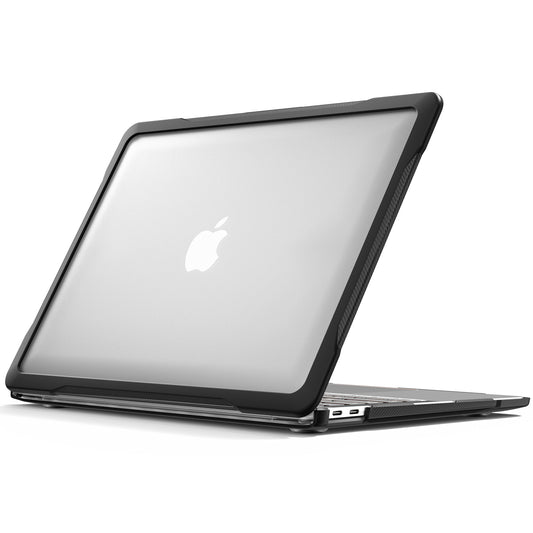 For MacBook Air 13 inch (2018) A1932  /  (2020) A2337 M1 A2179 Shockproof PC+TPU Cover Anti-Drop Laptop Case - Transparent