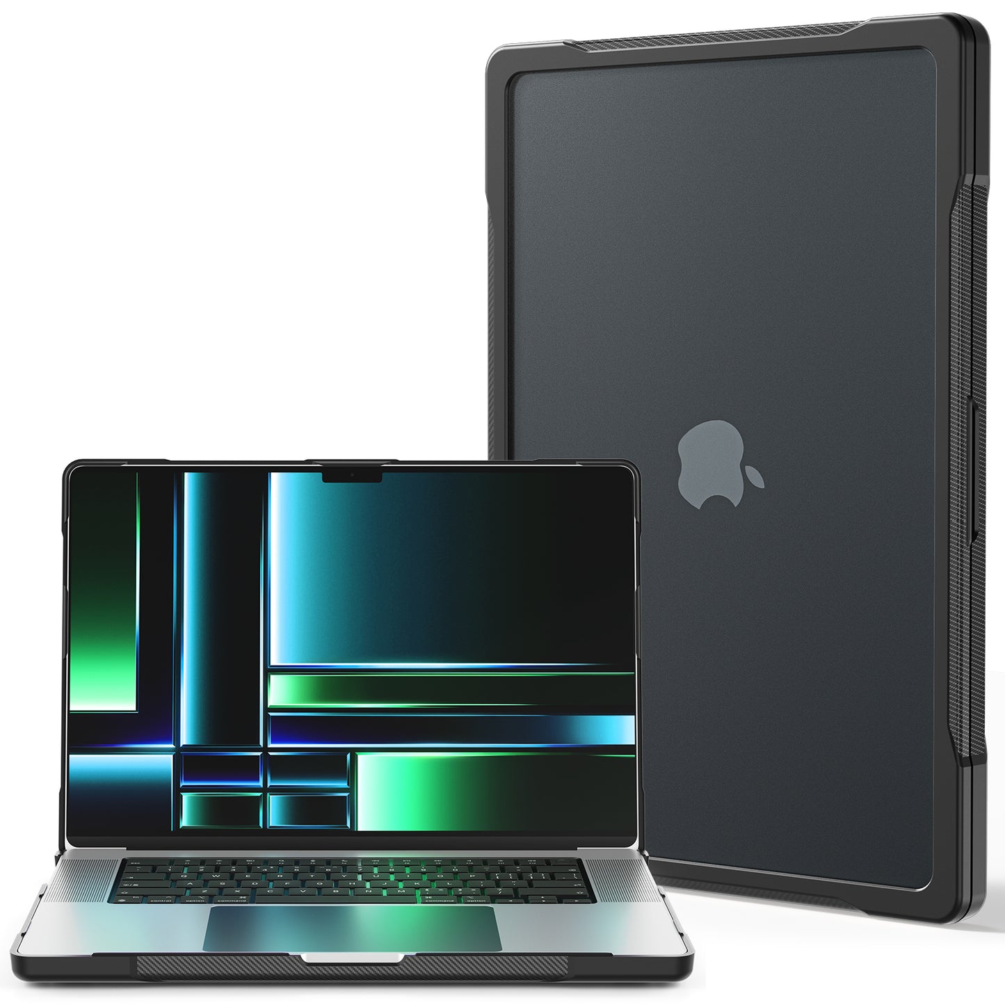 For MacBook Pro 14 inch (2021) A2442  / (2023) A2779 (M1 / M2) Sailor Series Laptop Case PC+TPU Notebook Protective Cover - Transparent Black