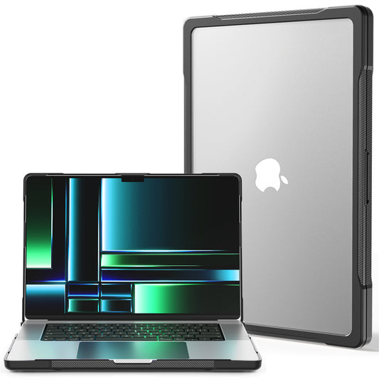 For MacBook Pro 14 inch (2021) A2442  / (2023) A2779 (M1 / M2) Sailor Series Laptop Case PC+TPU Notebook Protective Cover - Transparent