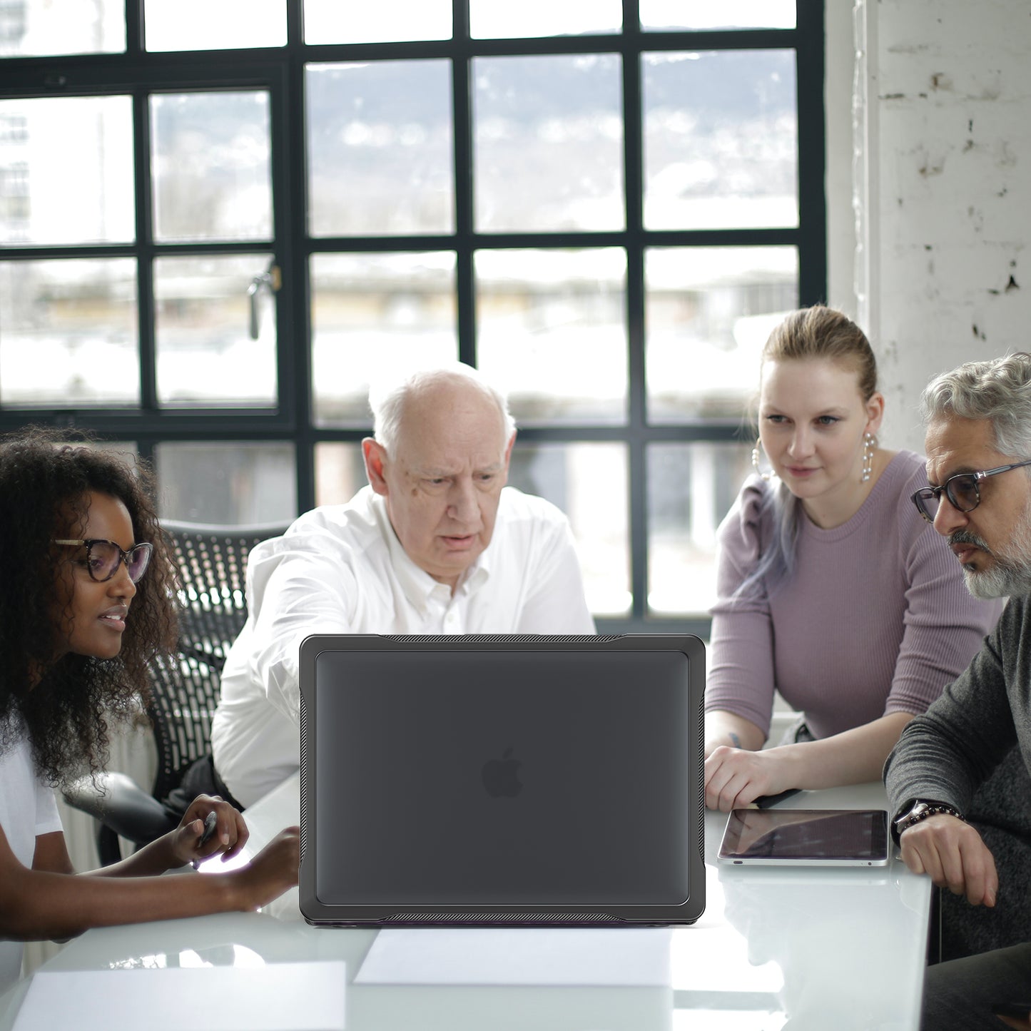 Sailor Series Laptop Case for MacBook Pro 13 inch (2016) A1706 A1708 / (2018) A1989 / (2019) A2159 / (2020) A2251 A2338 (M1 / M2) PC+TPU Shockproof Cover - Transparent Black