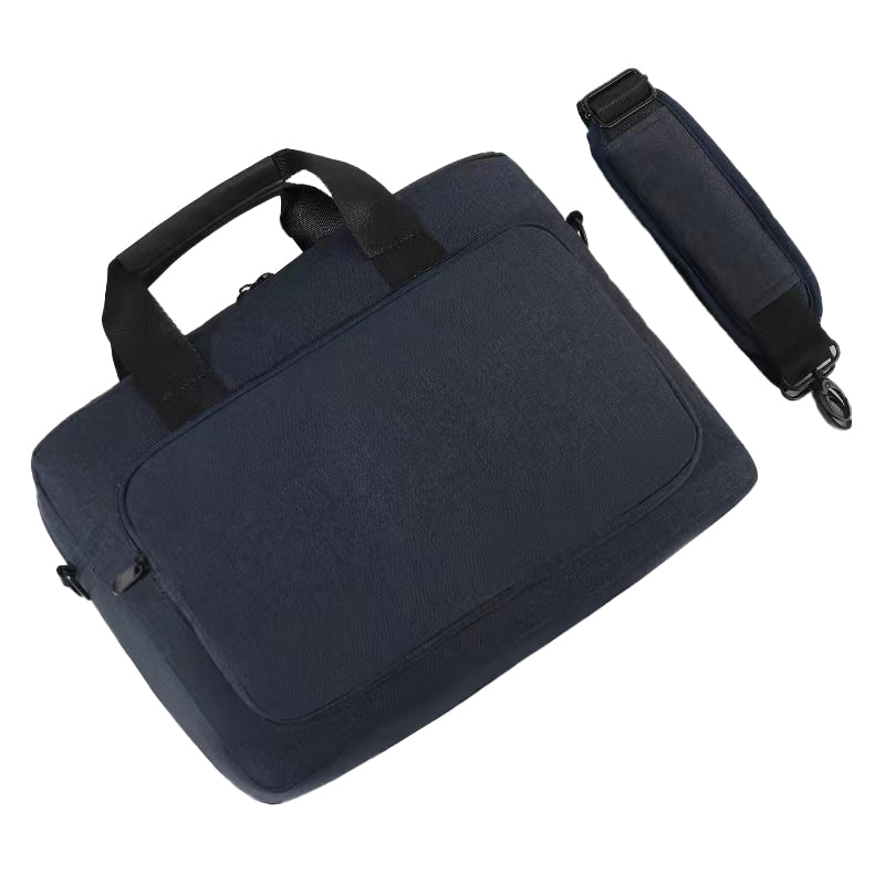 17.3 Inch Laptop Sleeve Oxford Cloth+Polyester Handbag Notebook Computer Shoulder Bag Storage Pouch - Blue