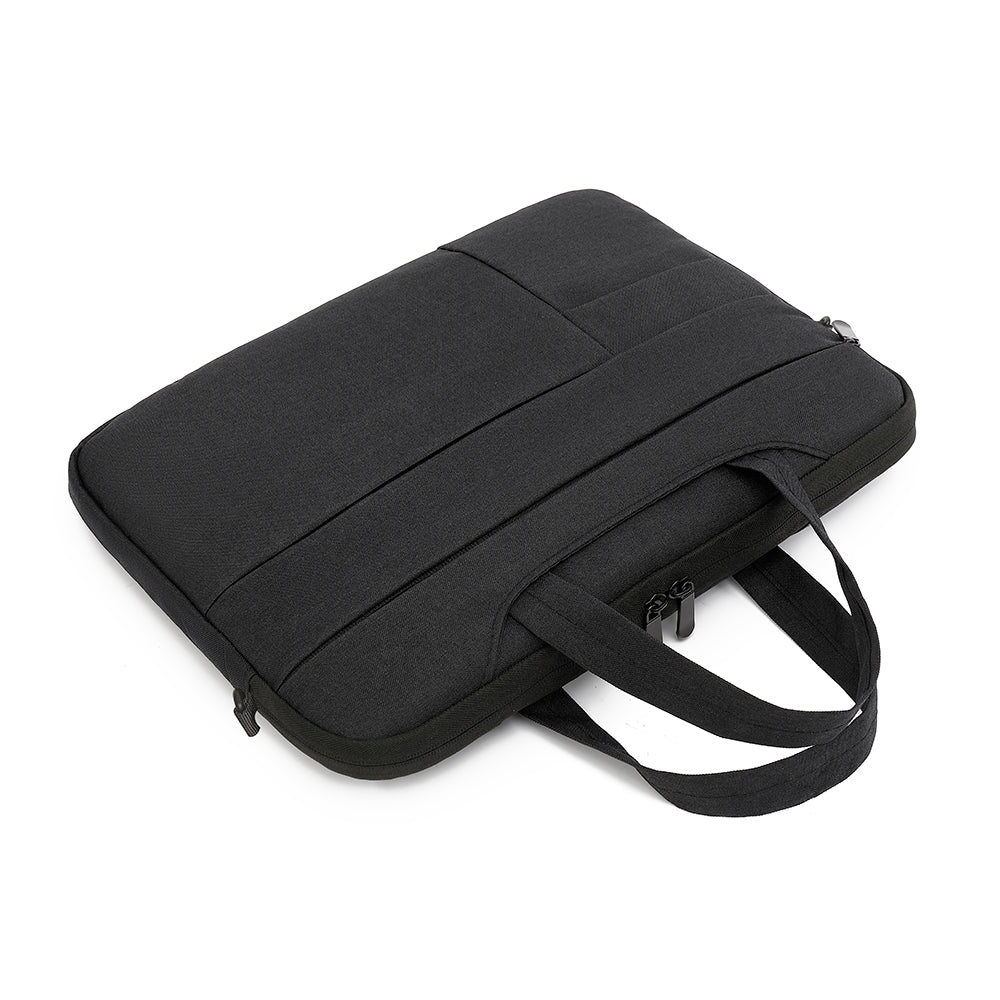 Uniqkart Series 15.6 Inch Laptop Shoulder Bag Handbag Oxford Cloth+Polyester Notebook Storage Sleeve - Grey