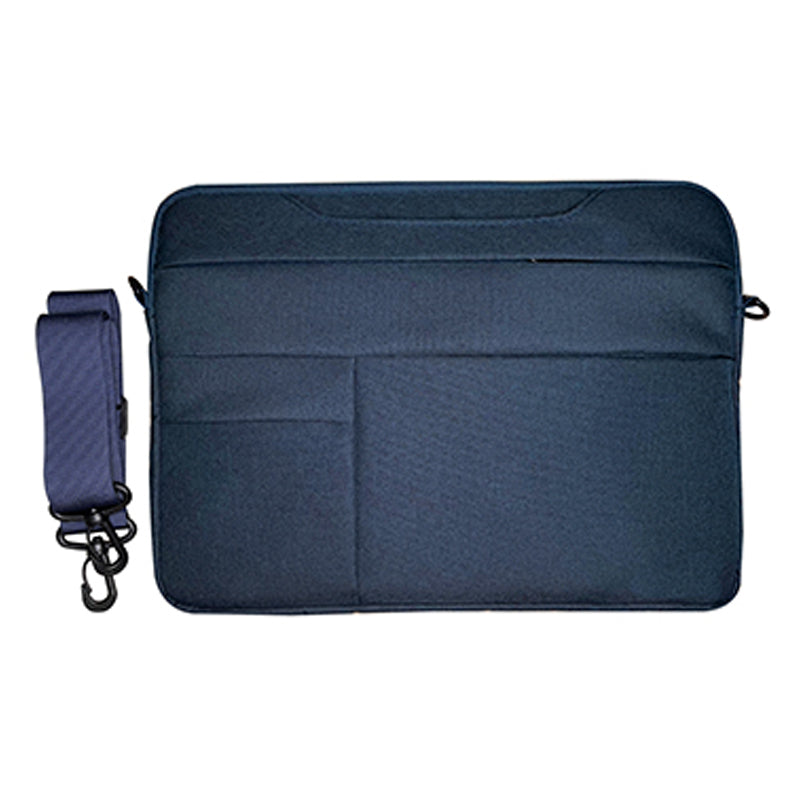 XINGTU Series 13.3 Inch Laptop Handbag Oxford Cloth+Polyester Notebook Storage Sleeve with Shoulder Strap - Blue