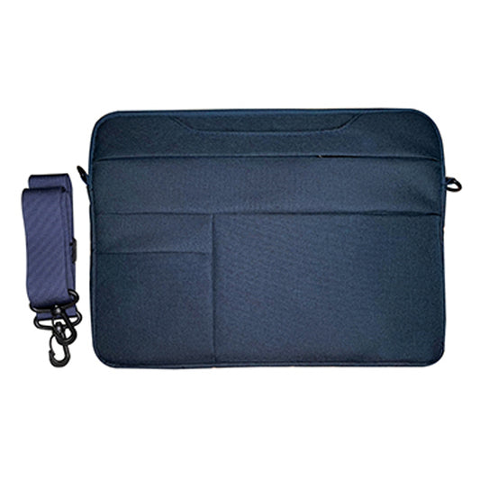 XINGTU Series 13.3 Inch Laptop Handbag Oxford Cloth+Polyester Notebook Storage Sleeve with Shoulder Strap - Blue