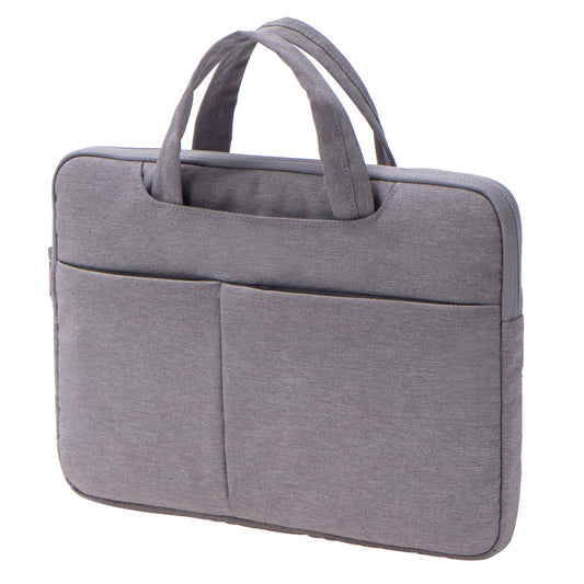 13-inch Laptop Protective Handbag Soft Lining Scratch Resistant Notebook Carrying Bag - Grey