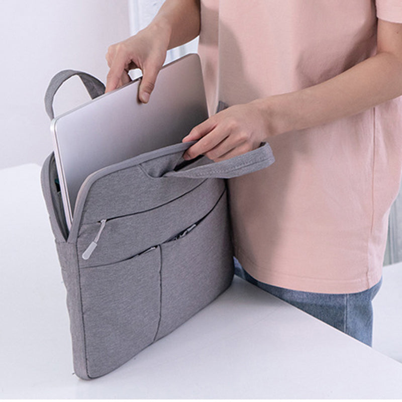 13-inch Laptop Protective Handbag Soft Lining Scratch Resistant Notebook Carrying Bag - Black