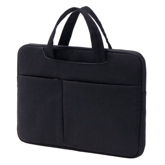 15.6-inch Laptop Soft Lining Protective Handbag Splash-proof Notebook Carrying Bag - Black