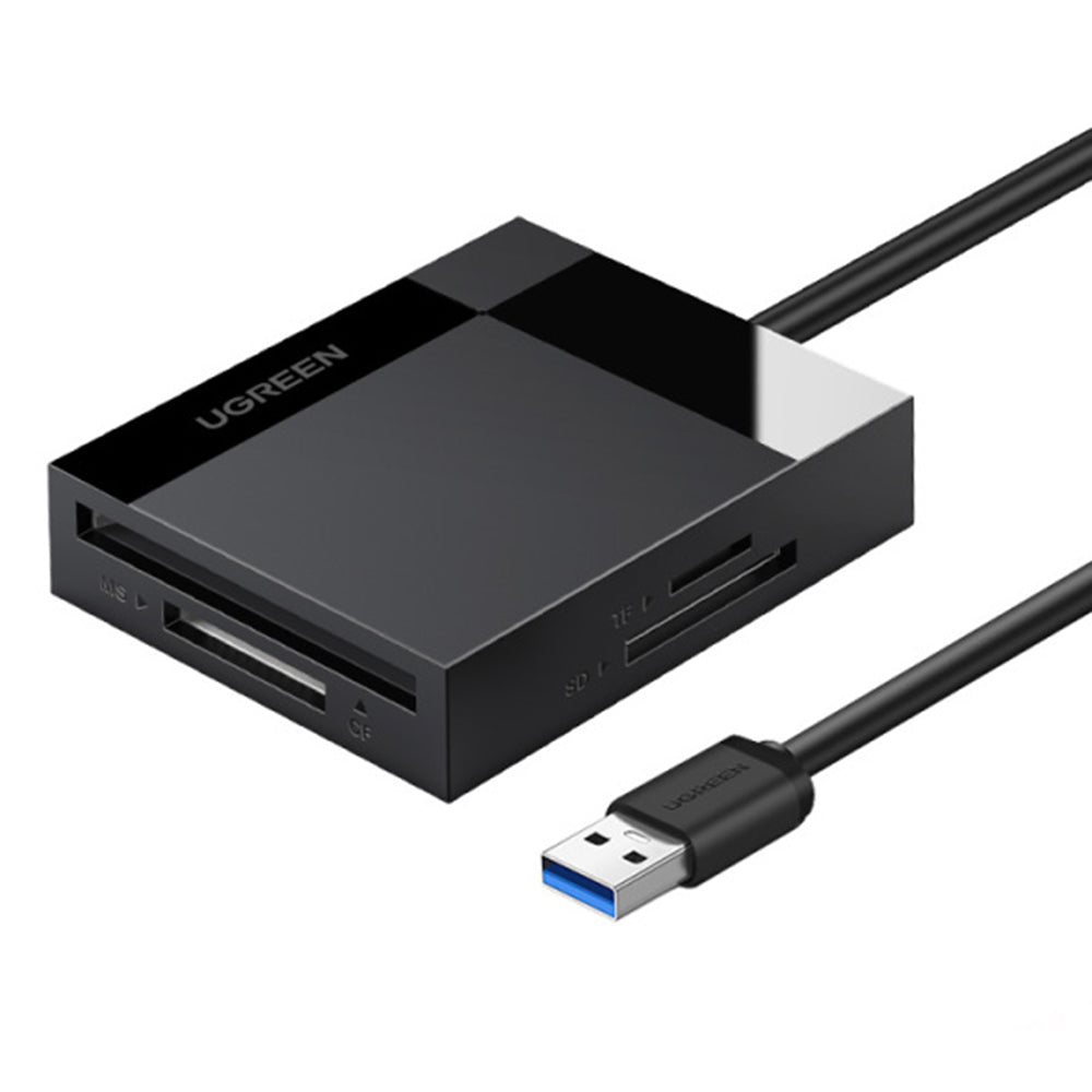 Uniqkart 30229 4-in-1 USB 3.0 to for SD/Micro SD/TF/CF/MS Compact Smart Memory Card Reader for PCs/Laptops