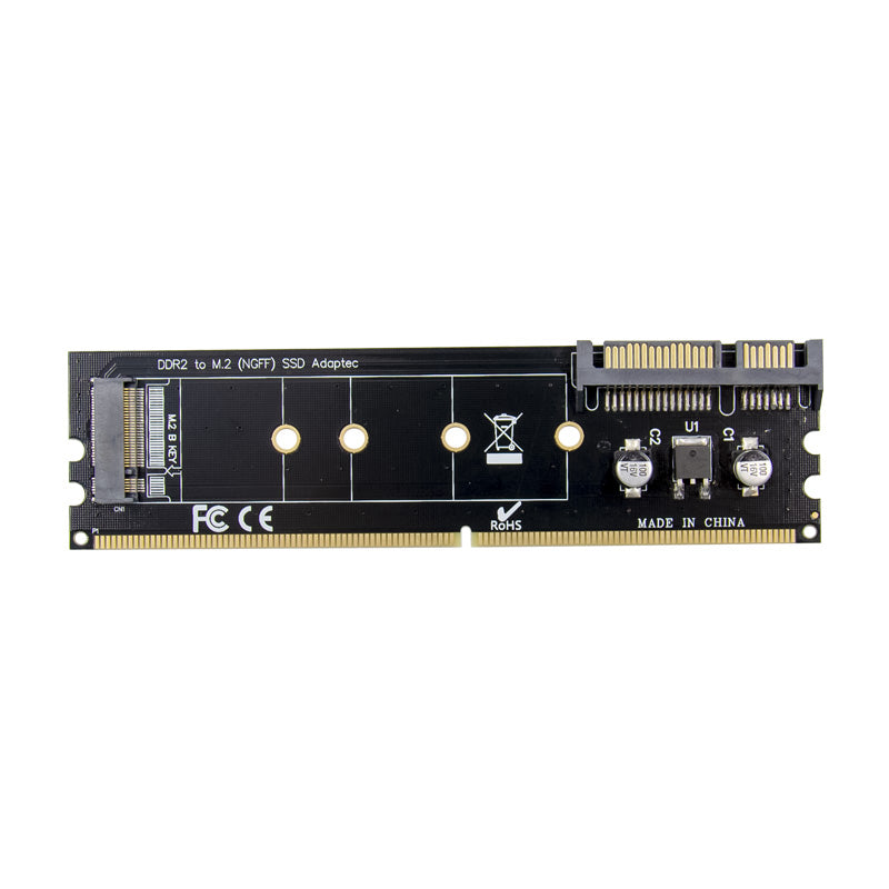 DDR2 to M.2 Hard Drive NGFF Adapter HDD SSD Solid State Memory Expansion Card