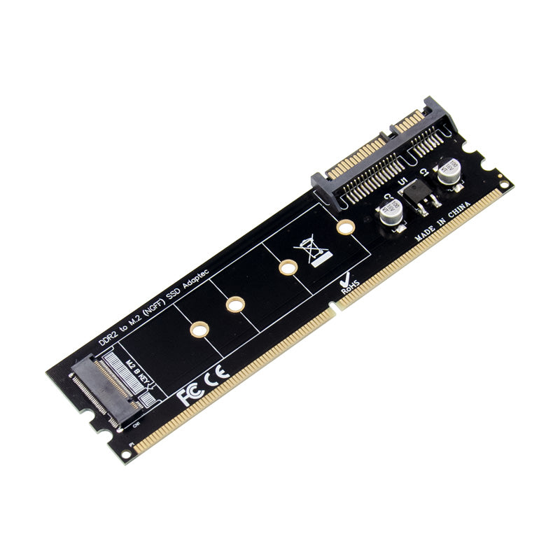 DDR2 to M.2 Hard Drive NGFF Adapter HDD SSD Solid State Memory Expansion Card