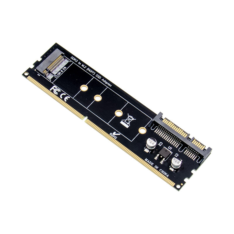DDR3 to M.2 Hard Drive NGFF Expansion Board Adapter Card SSD Solid State Memory Expansion Card