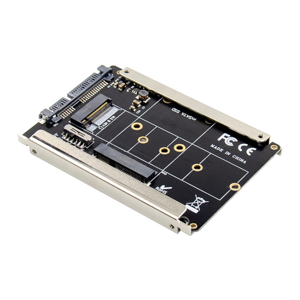 2.5-inch SATA to NGFF SSD Adapter mSATA &amp; M.2 2280 SSD Multi-function Conversion Card