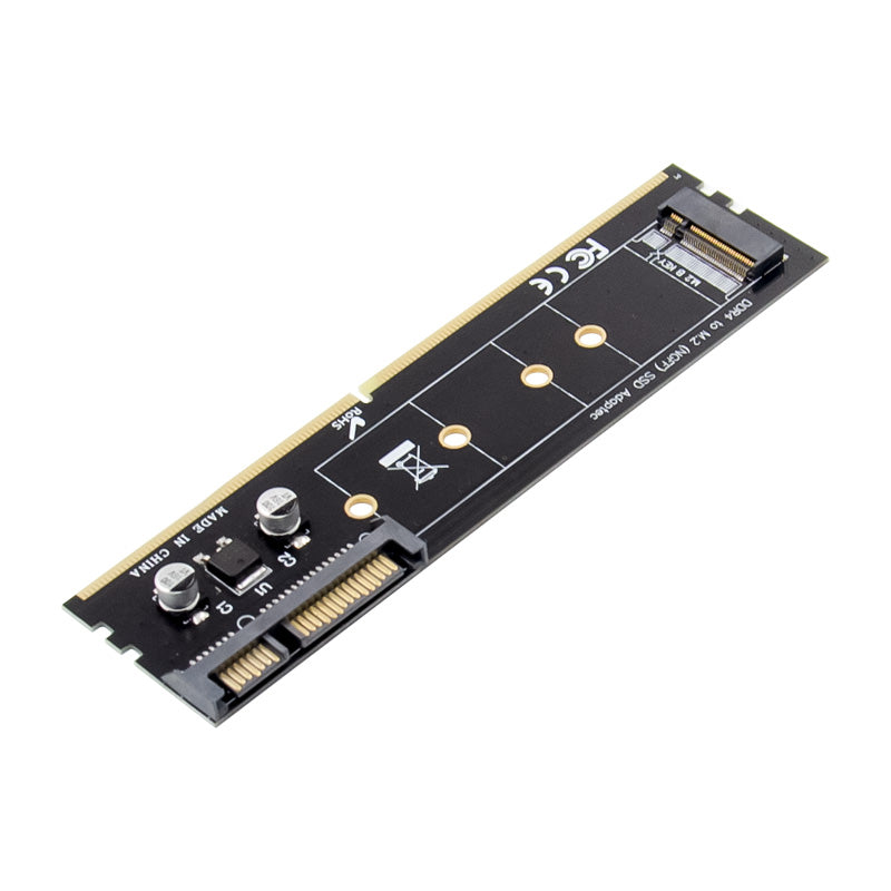 DDR4 Memory Slot to M.2 NGFF Expansion Card SSD Solid State Memory Adapter Card DDR4 to M.2 SSD Converter