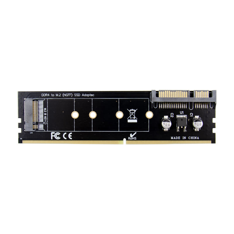 DDR4 Memory Slot to M.2 NGFF Expansion Card SSD Solid State Memory Adapter Card DDR4 to M.2 SSD Converter