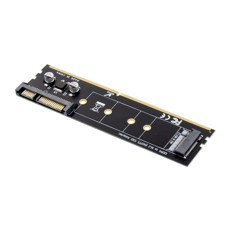 DDR4 Memory Slot to M.2 NGFF Expansion Card SSD Solid State Memory Adapter Card DDR4 to M.2 SSD Converter