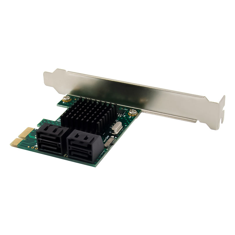 PCI-E 2.0 to SATA 6G Adapter PCI Express ASM1061 4-Port HDD Converter Card Built-In Boot Mode