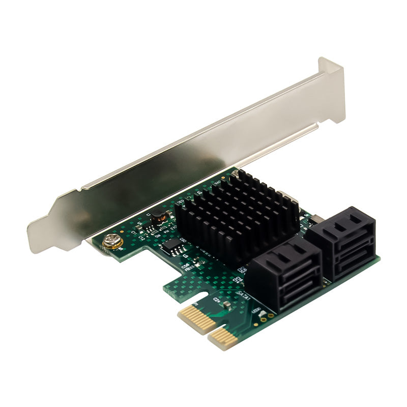 PCI-E 2.0 to SATA 6G Adapter PCI Express ASM1061 4-Port HDD Converter Card Built-In Boot Mode