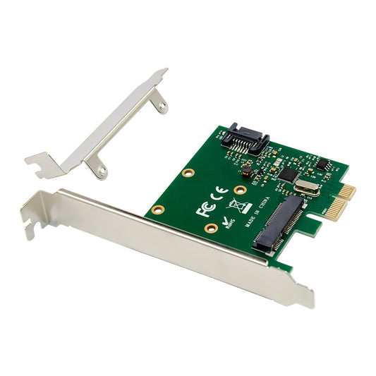 PCI-E X1 ASM1061 Single Channel mSATA &amp; SATA 6G Expansion Card SSD Boost Conversion Card