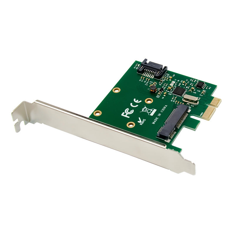 PCI-E X1 ASM1061 Single Channel mSATA &amp; SATA 6G Expansion Card SSD Boost Conversion Card