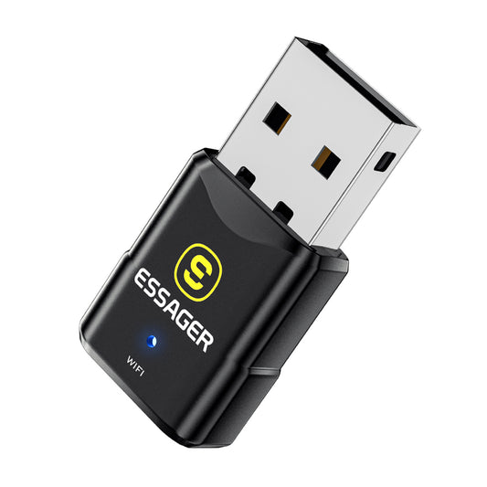 Essager Dual Band Wireless Card 600m 2.4GHz / 150Mpbs, 5.8GHz / 433Mpbs Portable WiFi Network Card Adapter
