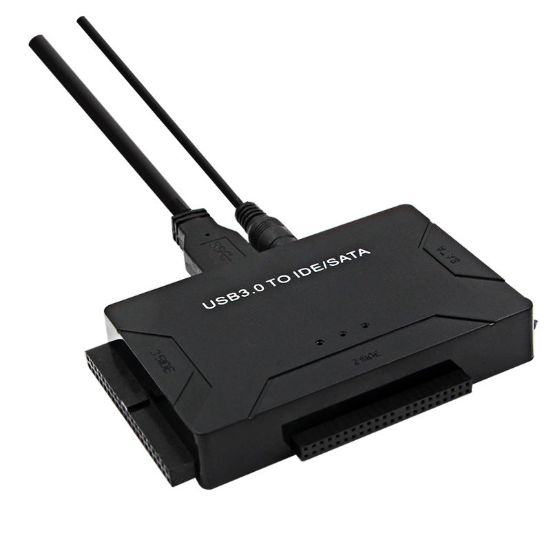 USB3.0 Hard Drive Adapter USB3.0 to SATA / IDE Converter with Power Switch Multifunctional Easy Drive Cable - UK Plug