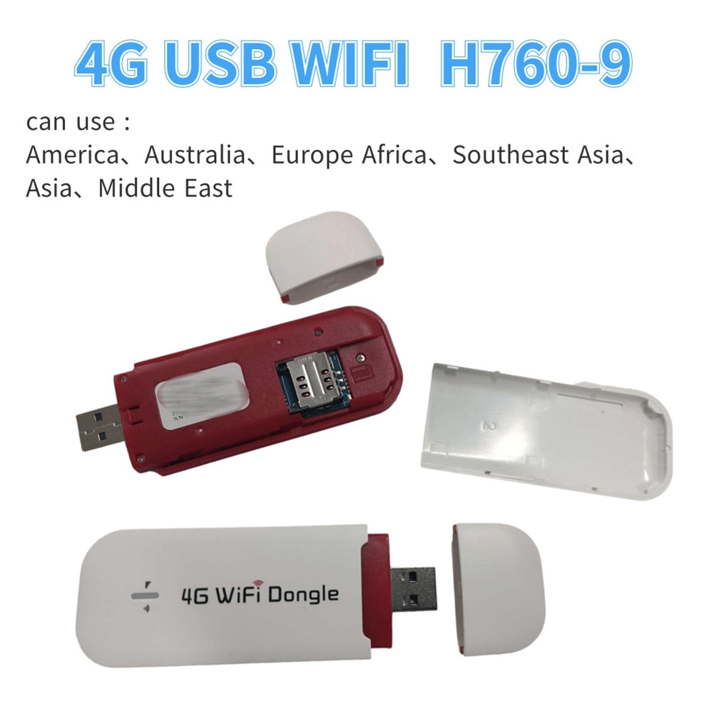 H760-9 Portable 4G LTE USB Modem WiFi Dongle 300Mbps Mini Mobile WiFi Hotspot Router