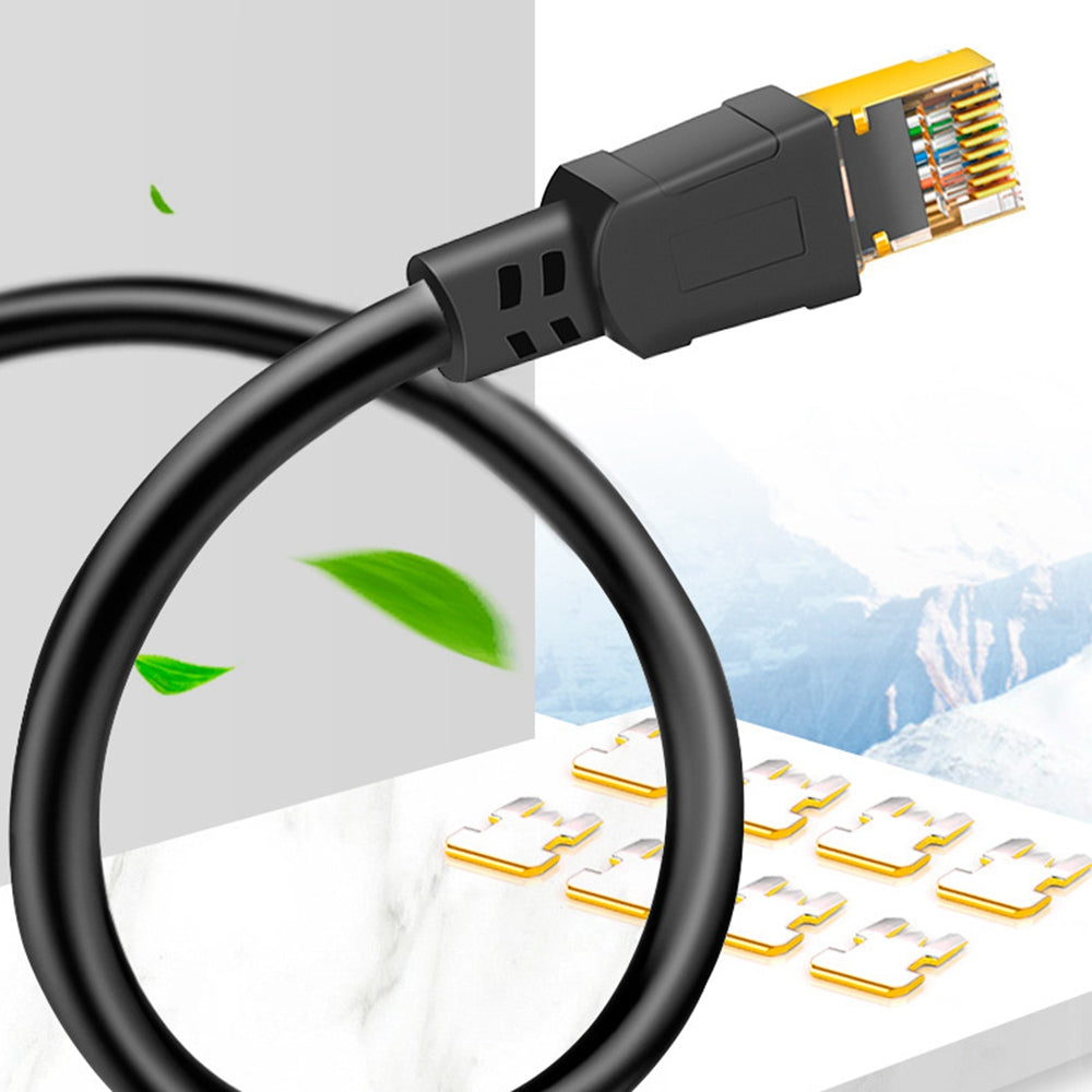 Cablecreation CL0315 3m for Switcher / Router / Modem Cat8 Ethernet Cable 40Gbps 2000Mhz High Speed Gigabit SFTP RJ45 LAN Network Internet Cable