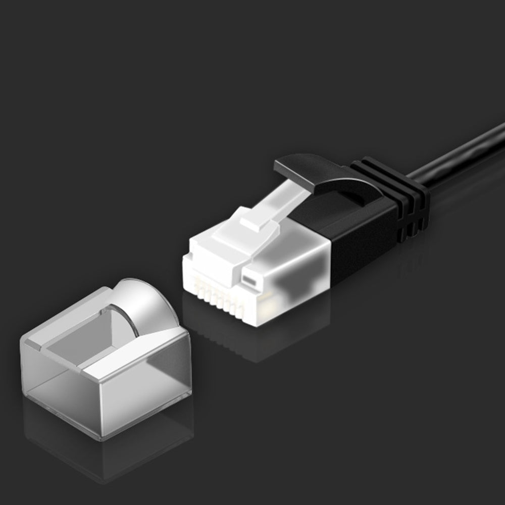 CE-LINK 2m UTP Patch Cable 10Gbps 500MHz Cat6a Slim Ethernet Cable Gigabit High Speed RJ45 LAN Network Cable - Left Angle