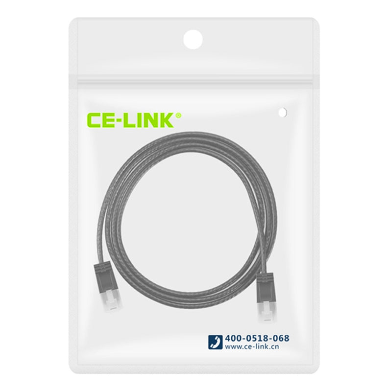 CE-LINK 2m UTP Patch Cable 10Gbps 500MHz Cat6a Slim Ethernet Cable Gigabit High Speed RJ45 LAN Network Cable - Right Angle