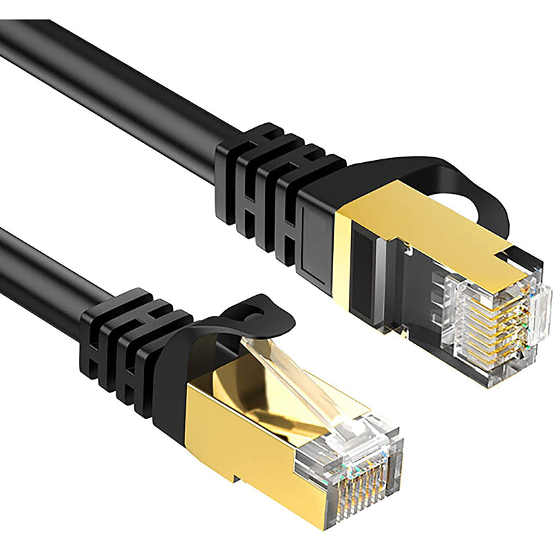 2m for Router / Gaming / Modem Cat8 Ethernet Cable Cat8 LAN Network Cable 40Gbps with Gold Plated RJ45 Connector