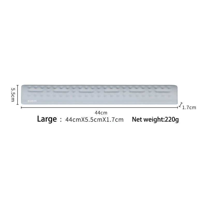 Bubm MHST Keyboard Wrist Rest Pad Memory Foam Ergonomic Design Computer Mouse Wrist Cushion Support for Working and Gaming, Size: L - Pink