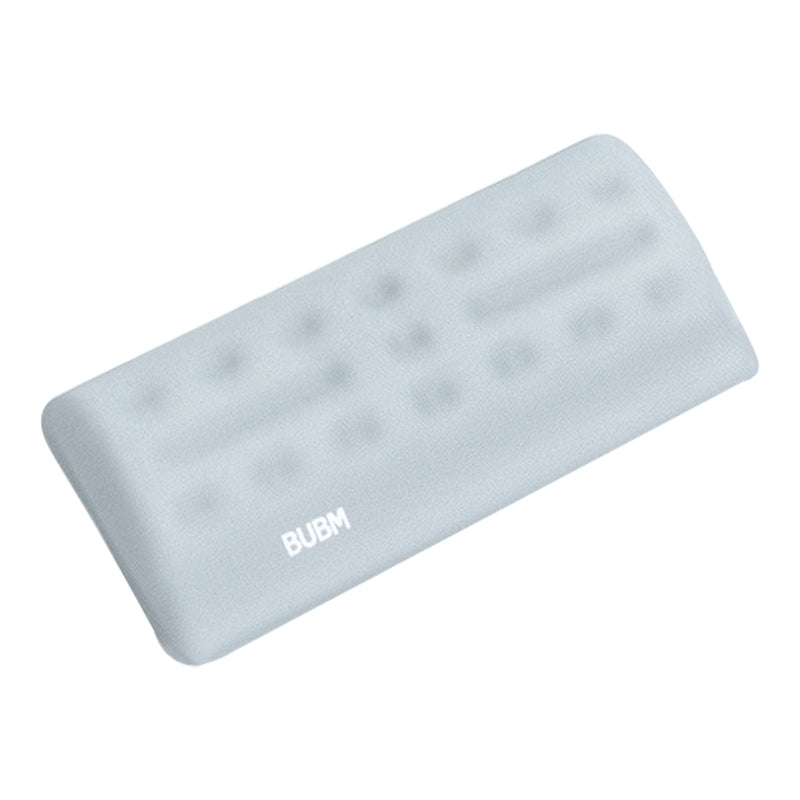 Bubm MHST Anti-Slip Comfortable Memory Foam Wrist Support Cushion Ergonomic Design Keyboard Wrist Rest Pad, Size: S - Grey