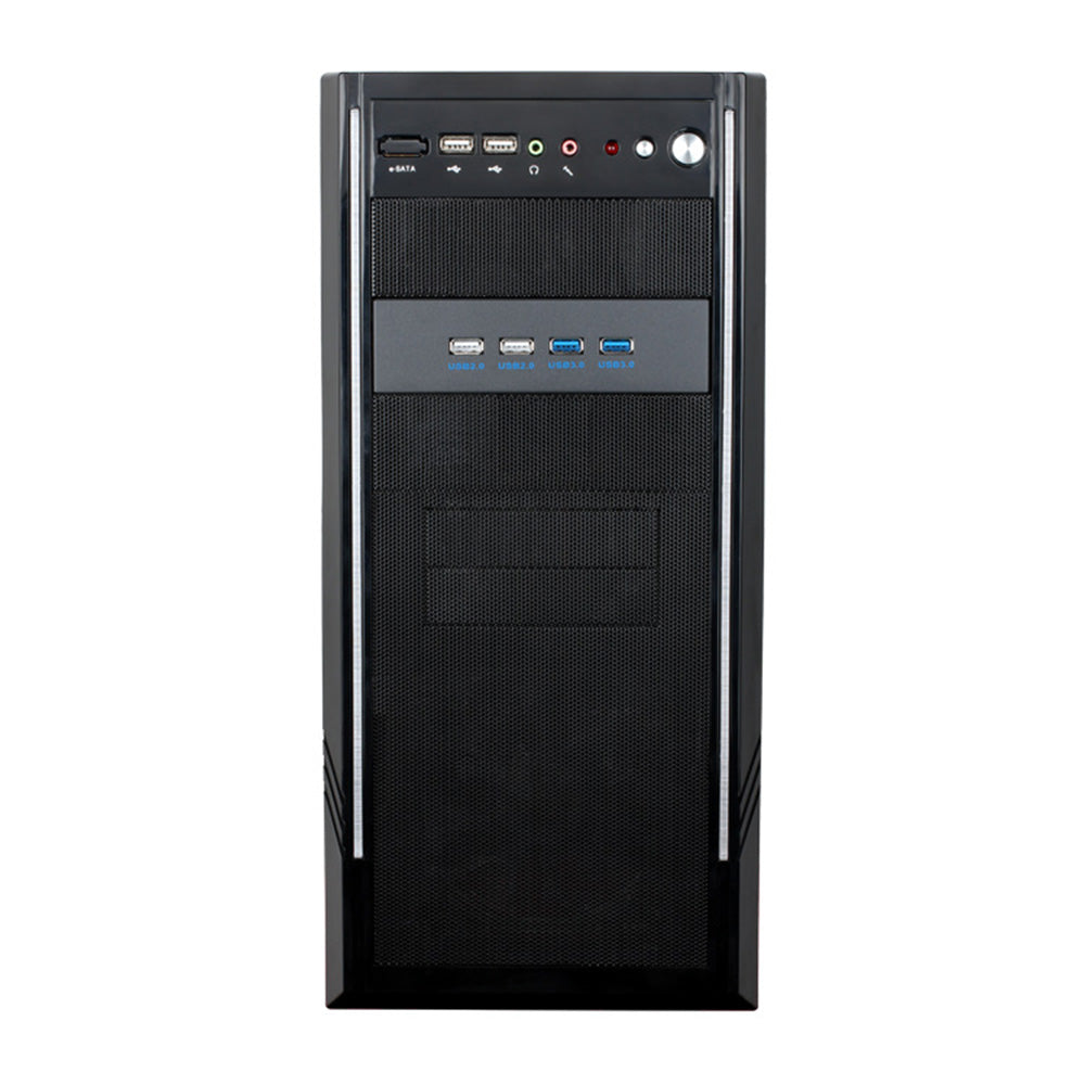 5.25 Inch 5Gbps Data Transfer Expansion Board Computer Case Front Panel with 2-port USB 3.0 and 2-port USB 2.0 - Black