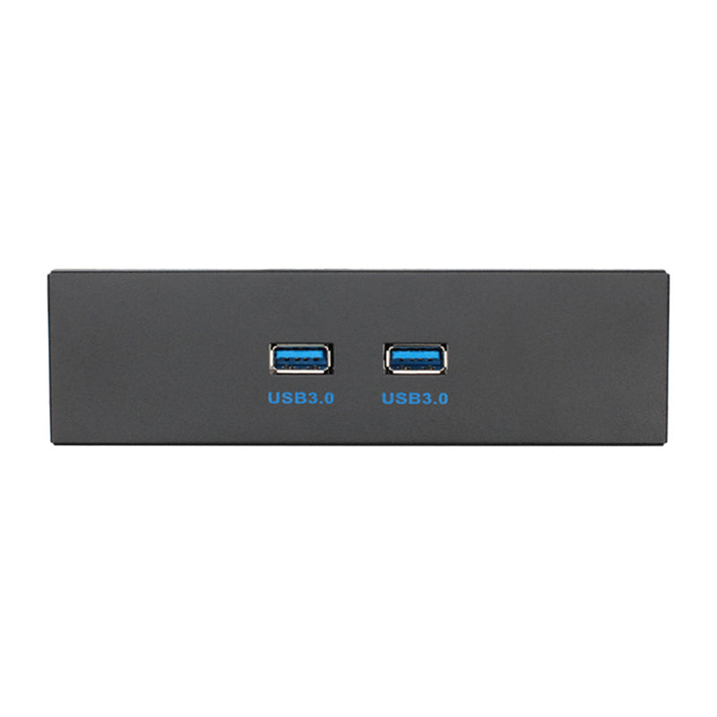 2 Port USB 3.0 Front Panel Optical Drive 5.25 inch Panel Computer Expansion Board for Computer Case (0.8m) - Black