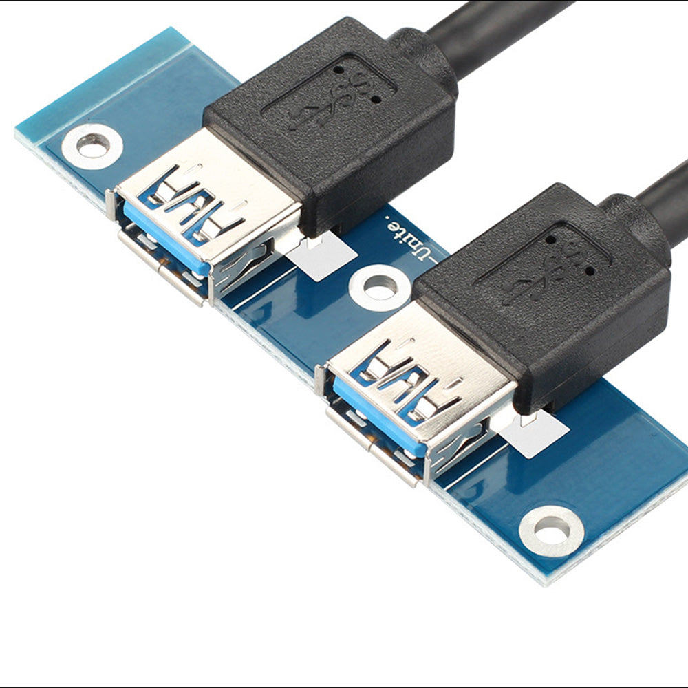3.5 Inch 2-port USB3.0 Front Panel Expansion Board 5GPps Adapter Cable for Computer Case