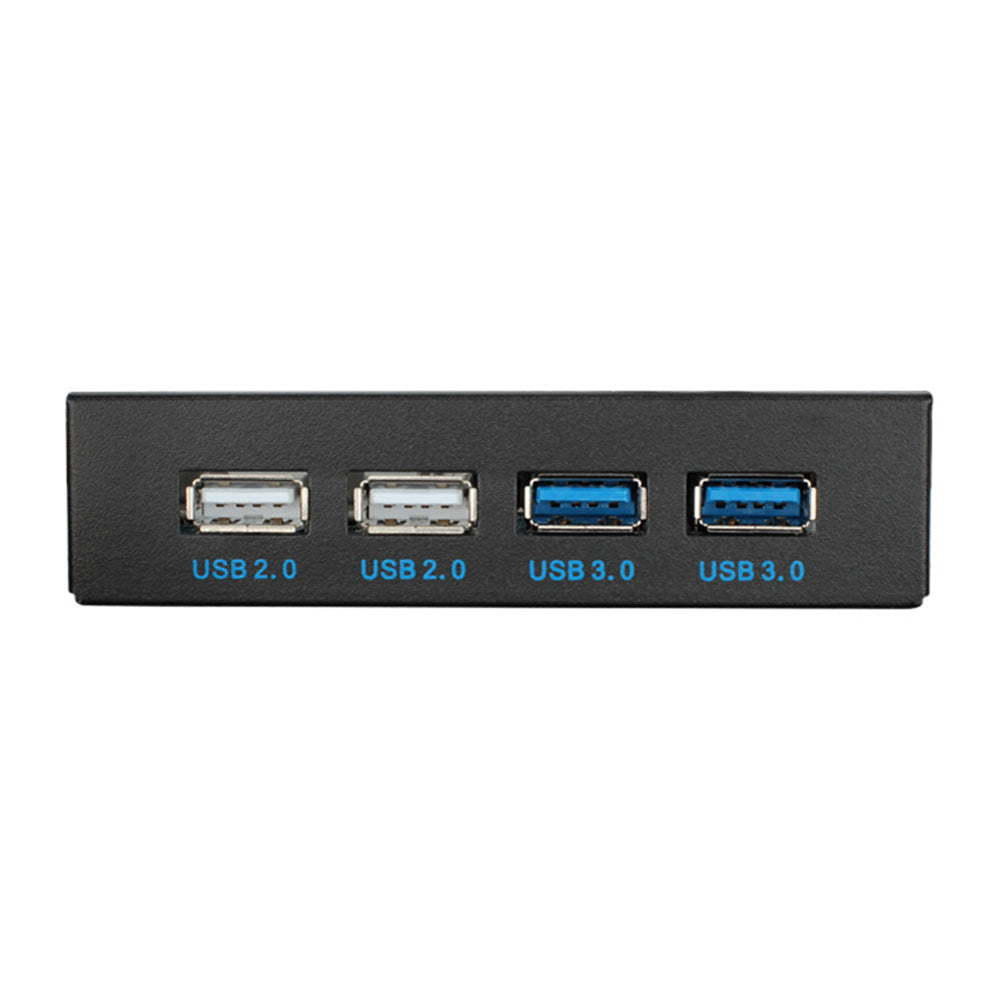 3.5 Inch Front Panel 2-port USB 3.0 2-port USB 2.0 Adapter Expansion Board for DIY Computer Case